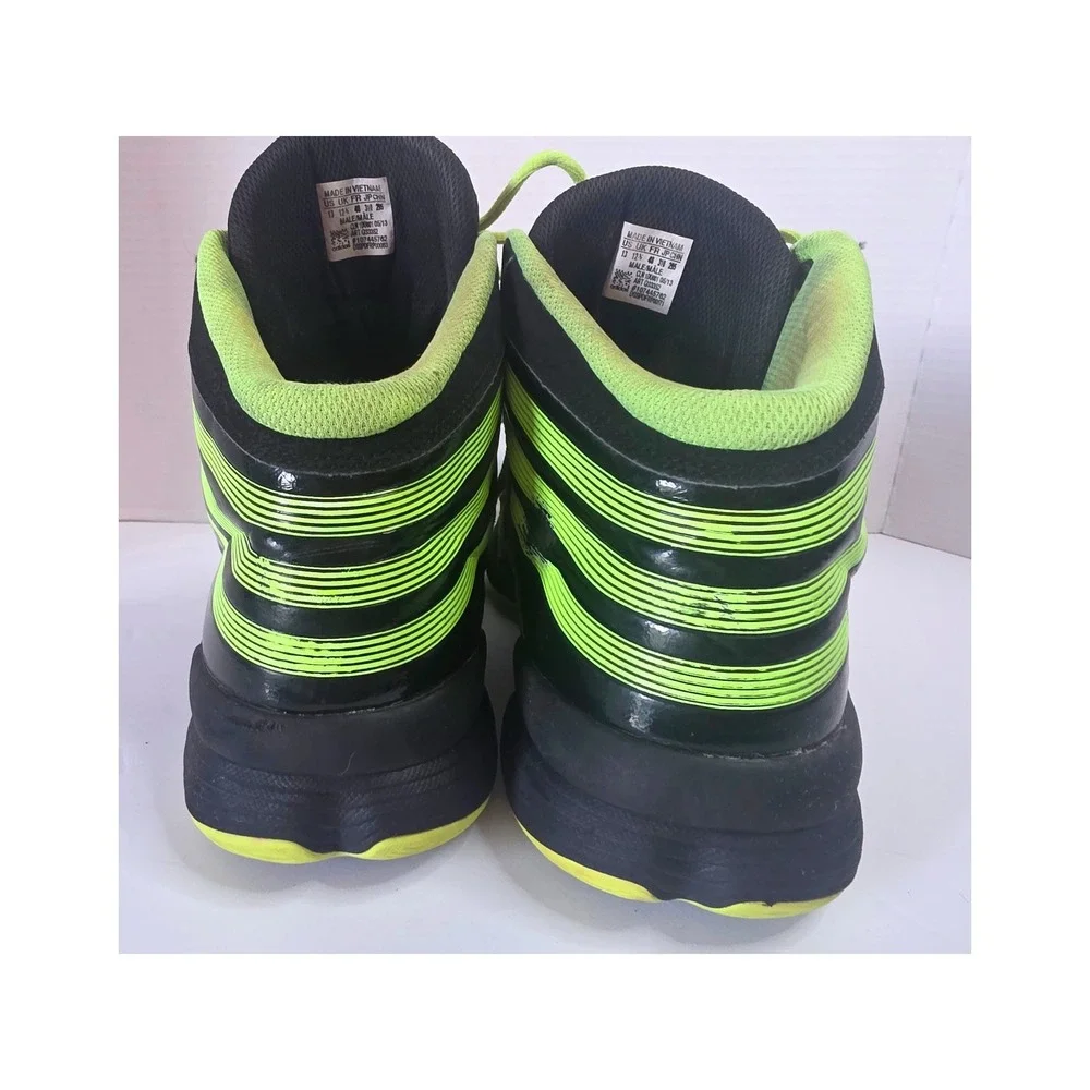 Adidas Isolation 2 Basketball Shoes Mens 13 Black Electric Yellow CALLOUT